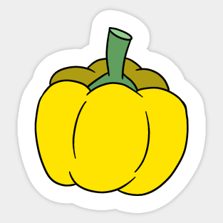 Yellow Bell Pepper Sticker